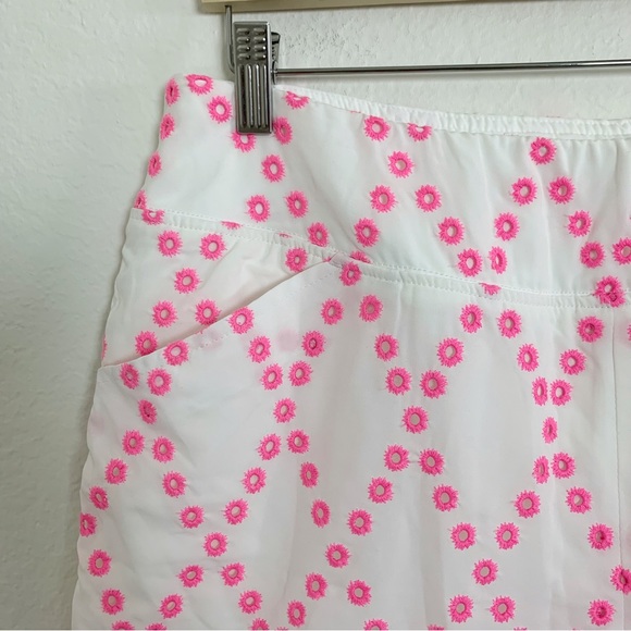 Lilly Pulitzer Luxletic Monica Skort Prosecco Pink Eyelet Size 12 UPF50 - Picture 4 of 14